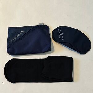 American Airlines Formia Navy Blue Travel Pouch